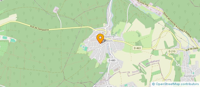 localisation de l'entreprise MADAME PATRICIA FRANCHINI  DAMPIERRE-LES-BOIS