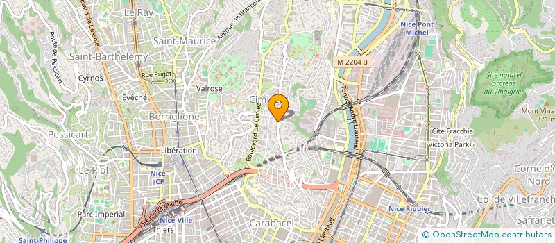 localisation de l'entreprise MADAME PATRICIA FRICHETEAU à NICE