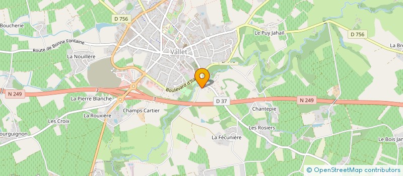 localisation de l'entreprise MADAME PATRICIA FRUCHET  VALLET