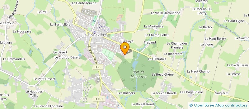 localisation de l'entreprise MADAME PATRICIA FUSELIER  LA BOUEXIERE