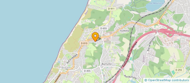 localisation de l'entreprise MADAME PATRICIA GABARAIN à BIDART