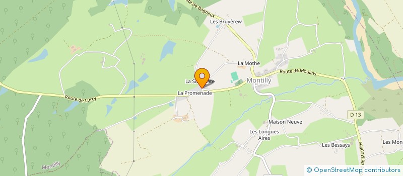 localisation de l'entreprise MADAME PATRICIA GAIN  MONTILLY