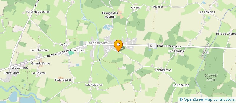 localisation de l'entreprise MADAME PATRICIA GALLAND à LESCHEROUX