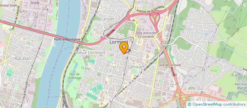 localisation de l'entreprise MADAME PATRICIA GALLARD  LORMONT