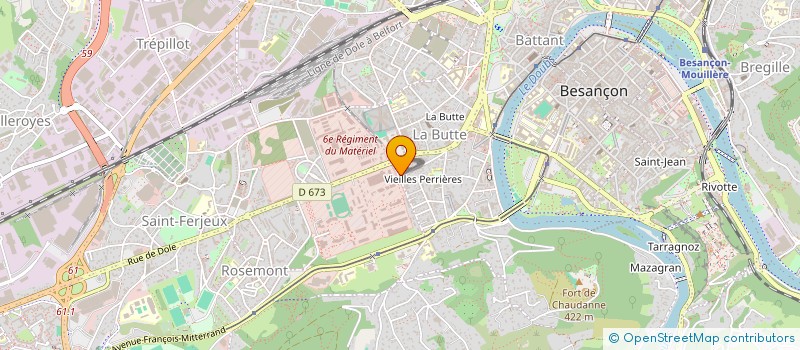 localisation de l'entreprise MADAME PATRICIA GAMET  BESANCON