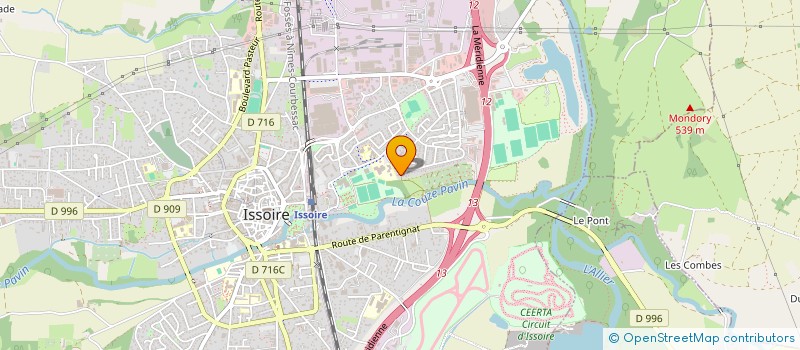 localisation de l'entreprise MADAME PATRICIA GANNAT  ISSOIRE