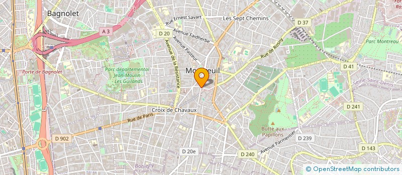 localisation de l'entreprise MADAME PATRICIA GARRUTA DOMINGUEZ  MONTREUIL