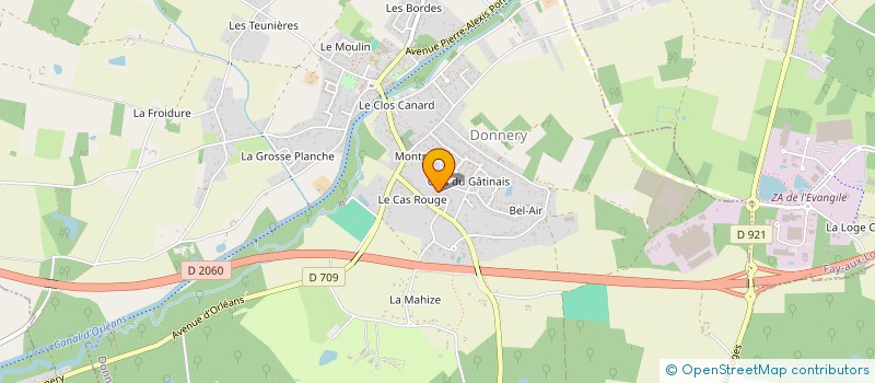localisation de l'entreprise MADAME PATRICIA GAUDIN à DONNERY