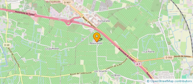 localisation de l'entreprise MADAME PATRICIA GAUTHIER  COURTHEZON