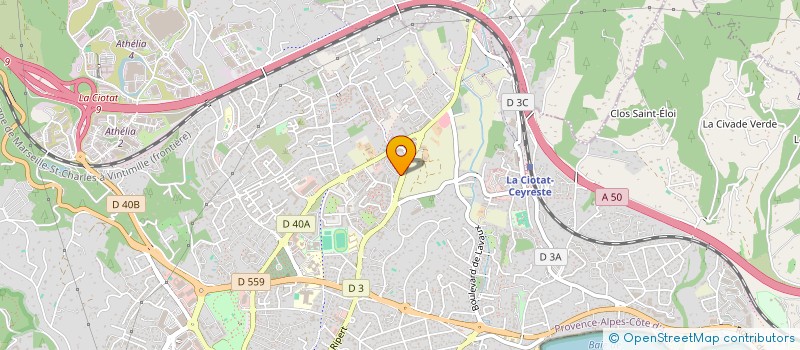 localisation de l'entreprise MADAME PATRICIA GAUTHIER à LA CIOTAT