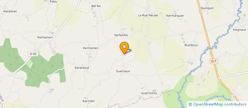 localisation de l'entreprise MADAME PATRICIA GAUTIER à LANRODEC