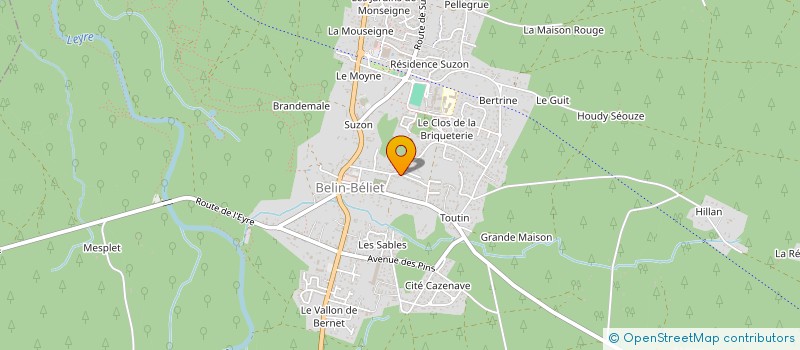 localisation de l'entreprise MADAME PATRICIA GELOT  BELIN-BELIET