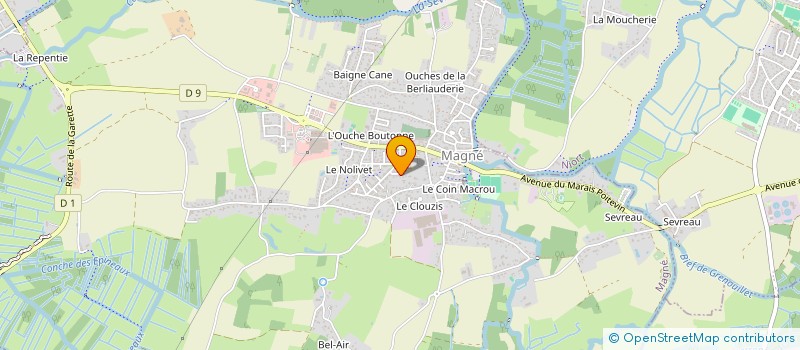 localisation de l'entreprise MADAME PATRICIA GENITEAU à MAGNE