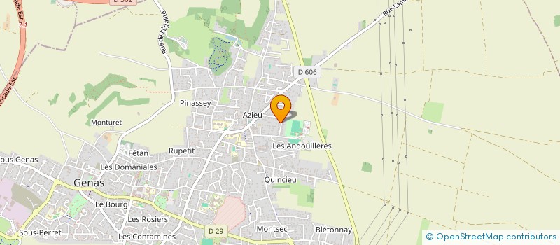 localisation de l'entreprise MADAME PATRICIA GENOUD  GENAS