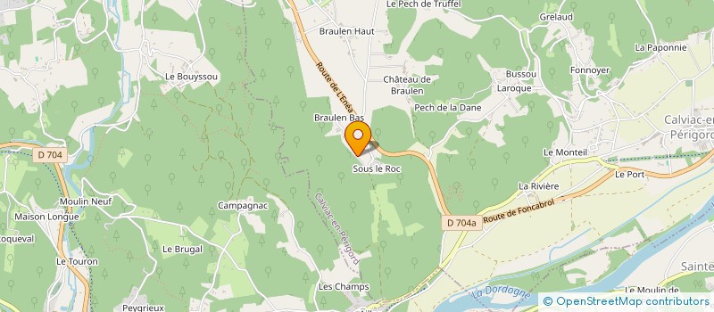 localisation de l'entreprise MADAME PATRICIA GENTIL  CALVIAC-EN-PERIGORD