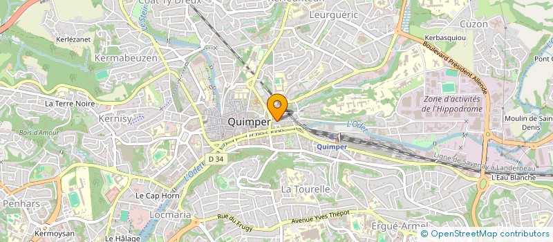 localisation de l'entreprise MADAME PATRICIA GIANCOTTI à QUIMPER