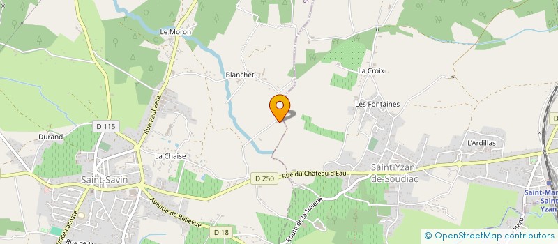 localisation de l'entreprise MADAME PATRICIA GILBERT  SAINT-SAVIN