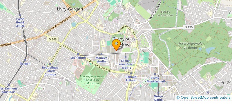 localisation de l'entreprise MADAME PATRICIA GILDARD à CLICHY-SOUS-BOIS
