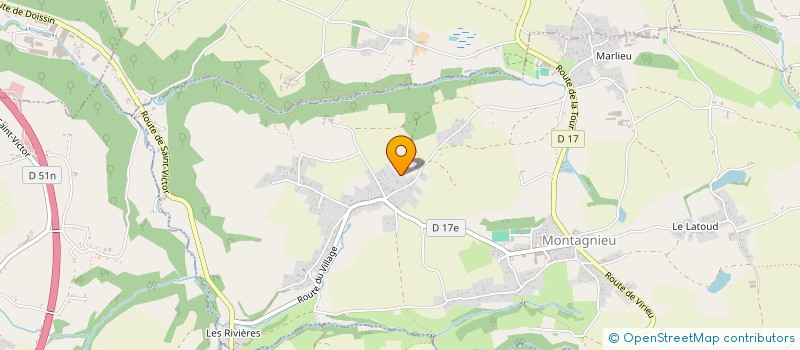 localisation de l'entreprise MADAME PATRICIA GINET  MONTAGNIEU