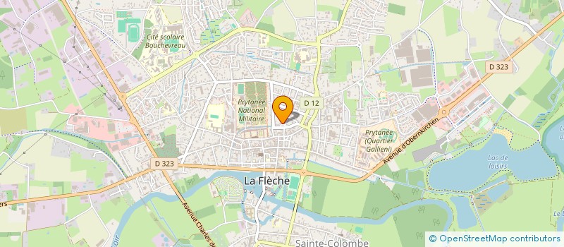 localisation de l'entreprise MADAME PATRICIA GIRARDIN  LA FLECHE