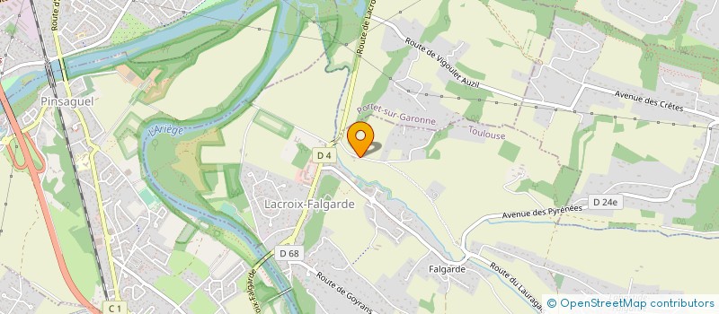 localisation de l'entreprise MADAME PATRICIA GISQUET  LACROIX-FALGARDE