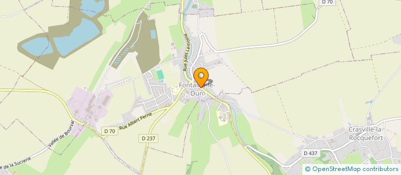 localisation de l'entreprise MADAME PATRICIA GLATIGNY  FONTAINE-LE-DUN