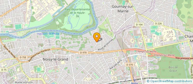 localisation de l'entreprise MADAME PATRICIA GODINEAU à NOISY-LE-GRAND