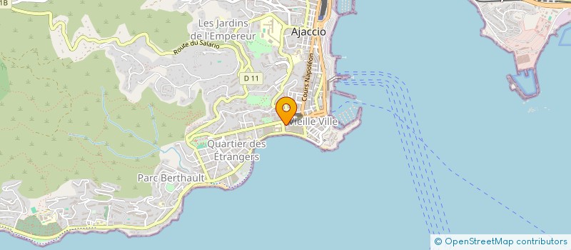 localisation de l'entreprise MADAME PATRICIA GONDRAND  AJACCIO