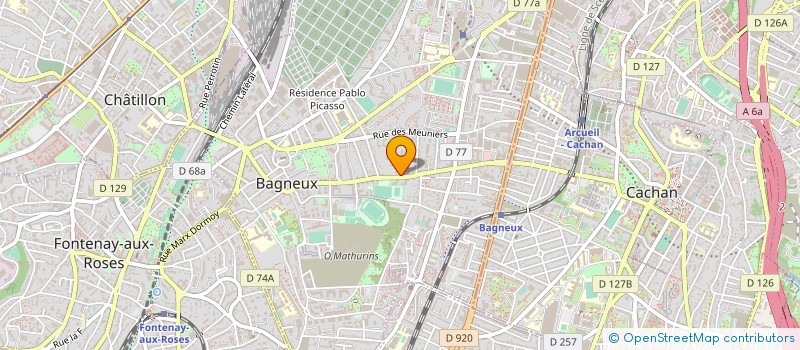 localisation de l'entreprise MADAME PATRICIA GONZAGA GOMES à BAGNEUX