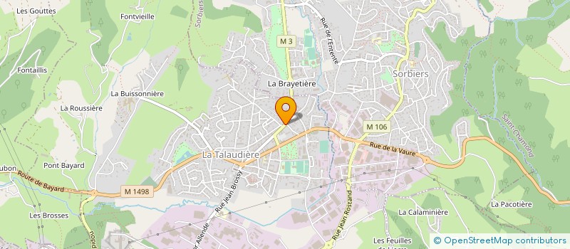 localisation de l'entreprise MADAME PATRICIA GONZALEZ  LA TALAUDIERE