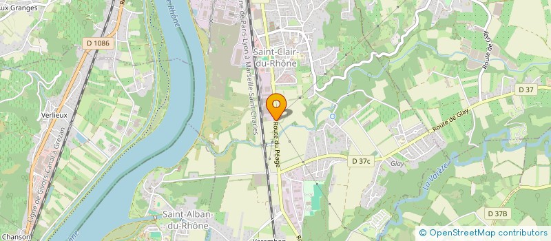 localisation de l'entreprise MADAME PATRICIA GOSSE à SAINT-CLAIR-DU-RHONE