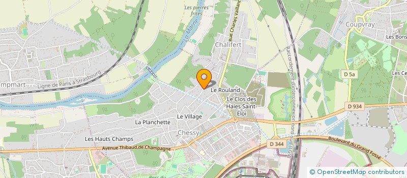 localisation de l'entreprise MADAME PATRICIA GOSSE  MONTEVRAIN