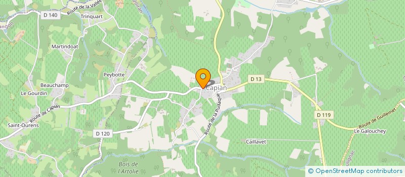 localisation de l'entreprise MADAME PATRICIA GOSSE  CAPIAN