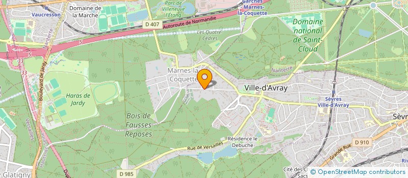 localisation de l'entreprise MADAME PATRICIA GOUMY à VILLE-D'AVRAY