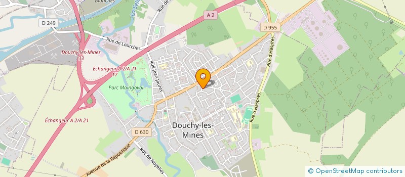 localisation de l'entreprise MADAME PATRICIA GRABOWSKI à DOUCHY-LES-MINES