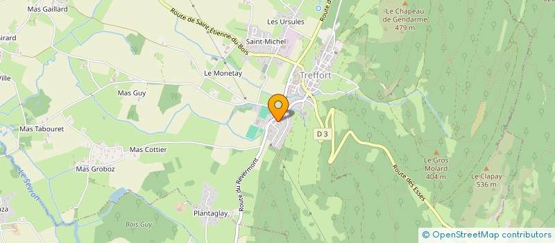 localisation de l'entreprise MADAME PATRICIA GRANGER  VAL-REVERMONT