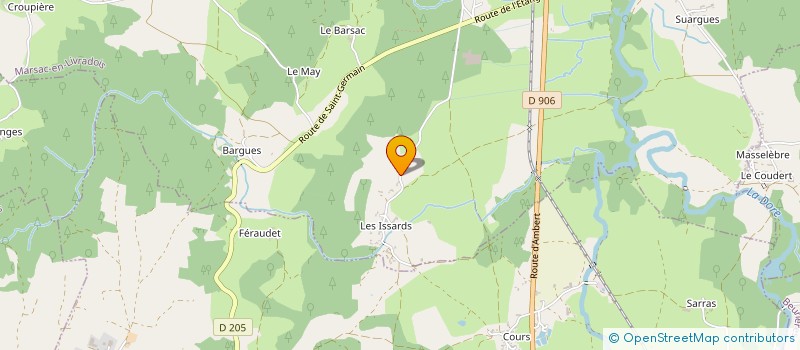 localisation de l'entreprise MADAME PATRICIA GRAS à MARSAC-EN-LIVRADOIS