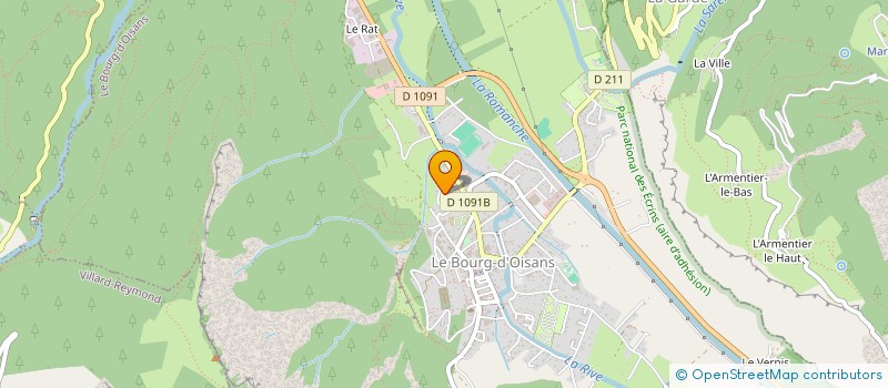 localisation de l'entreprise MADAME PATRICIA GRELIER  LE BOURG-D'OISANS