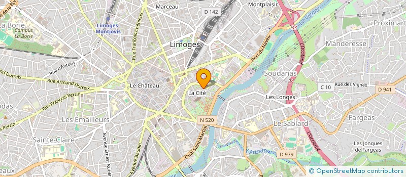 localisation de l'entreprise MADAME PATRICIA GRIMAULT  LIMOGES