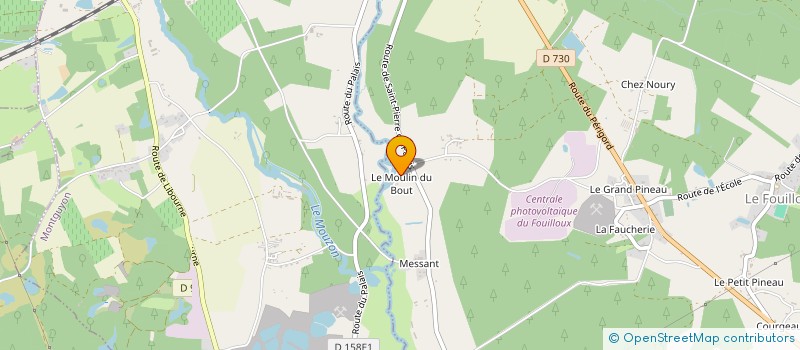 localisation de l'entreprise MADAME PATRICIA GROLLIER  LE FOUILLOUX