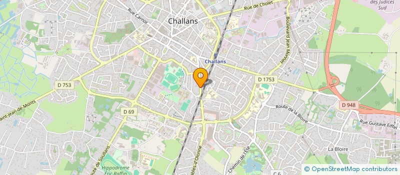 localisation de l'entreprise MADAME PATRICIA GRONDIN à CHALLANS