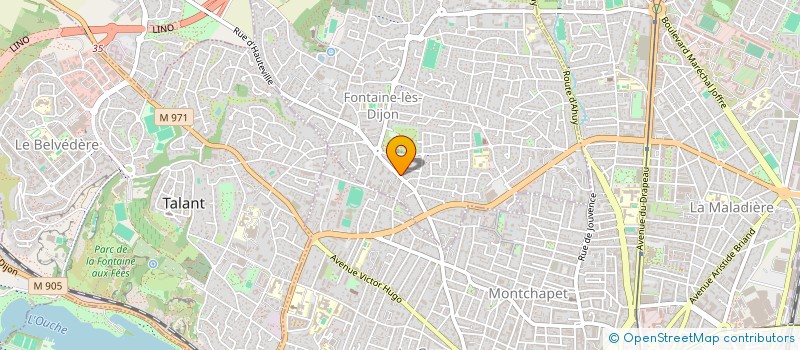 localisation de l'entreprise MADAME PATRICIA GROSPIERRE  FONTAINE-LES-DIJON