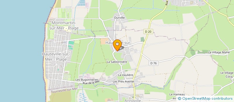 localisation de l'entreprise MADAME PATRICIA GROUT  HAUTEVILLE-SUR-MER