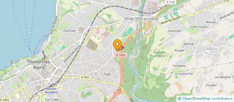 localisation de l'entreprise MADAME PATRICIA GUARNIERI à THONON-LES-BAINS
