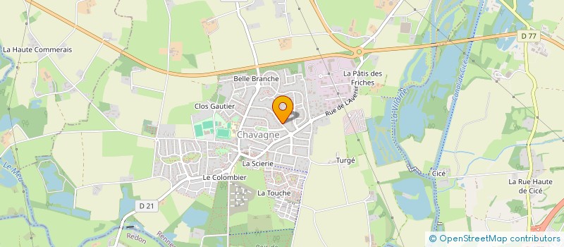 localisation de l'entreprise MADAME PATRICIA GUEGAN  CHAVAGNE