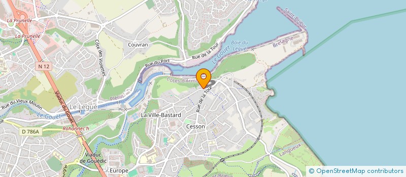 localisation de l'entreprise MADAME PATRICIA GUERNION à SAINT-BRIEUC