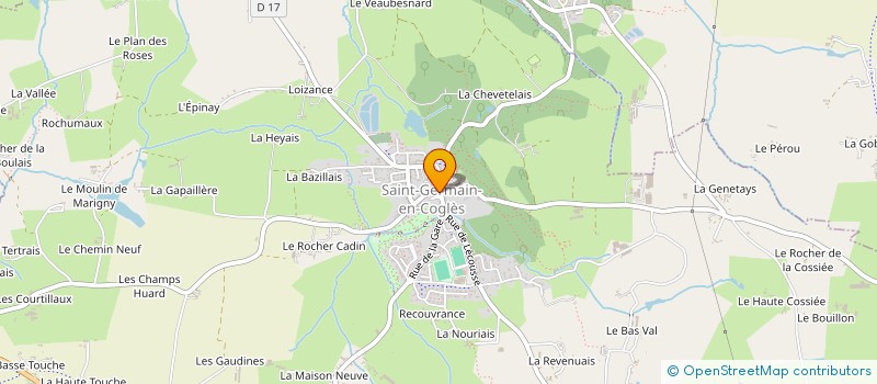 localisation de l'entreprise MADAME PATRICIA GUESNERY  SAINT-GERMAIN-EN-COGLES