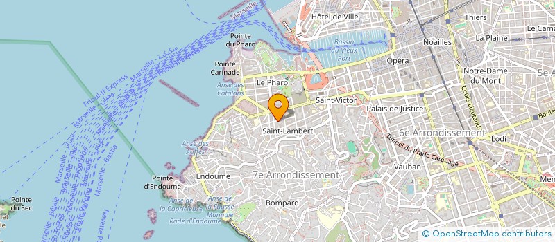 localisation de l'entreprise MADAME PATRICIA GUEYDON  MARSEILLE