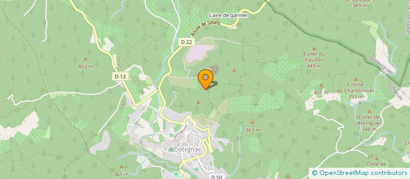 localisation de l'entreprise MADAME PATRICIA GUIEN  COTIGNAC