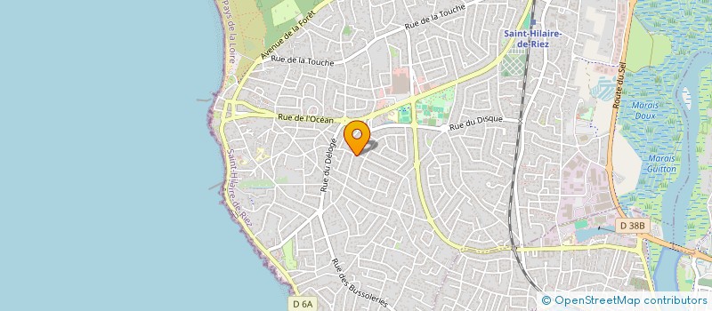 localisation de l'entreprise MADAME PATRICIA GUILBAUD à SAINT-HILAIRE-DE-RIEZ